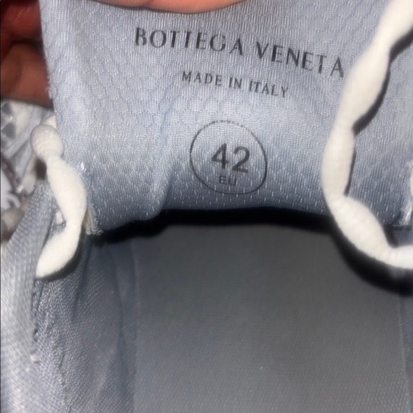 Bottega Veneta White and Silver Sneakers